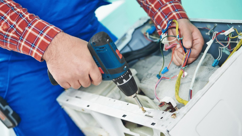 Kızılcahamam Hoover Hoover çamaşır makinesi kart tamiri – Su almama arızası orijinal parça ile giderildi. - Teknik servis örneği